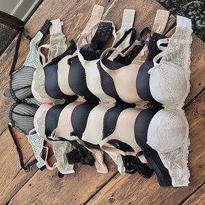 Lot of 10 total, size 34DDD bras